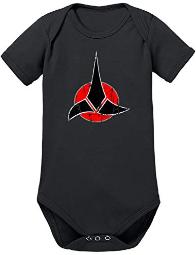 TShirt-People Klingonen Symbol Baby Body 62 Schwarz von TShirt-People