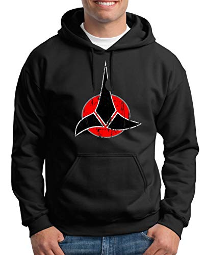 TShirt-People Klingonen Symbol Kapuzenpullover Herren XXXL Schwarz von TShirt-People