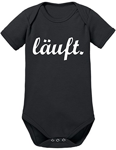 TShirt-People Läuft Baby Body 74 Schwarz von TShirt-People