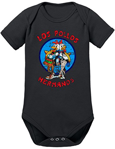 TShirt-People Los Pollos Hermanos Baby Body 68 Schwarz von TShirt-People