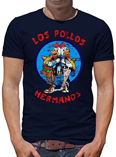 TShirt-People Los Pollos Hermanos T-Shirt Herren L Dunkelblau von TShirt-People