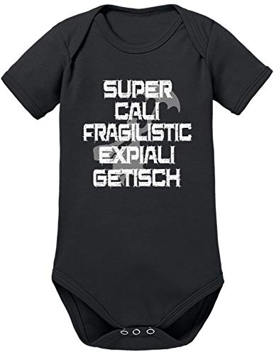 TShirt-People Mary Supercalifragiliticexpialigetisch Poppins Baby Body 62 Schwarz von TShirt-People