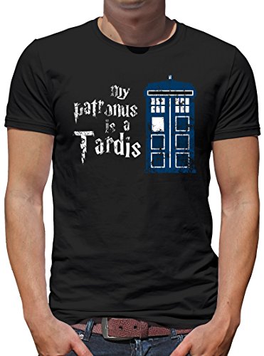 TShirt-People My Patronus is a Tardis T-Shirt Herren M Schwarz von TShirt-People