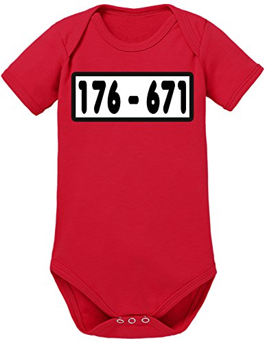 TShirt-People Panzerknacker Baby Body 80 Rot von TShirt-People