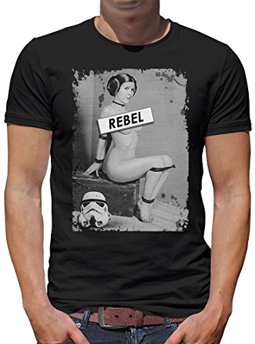 TShirt-People Rebel Leia T-Shirt Herren L Schwarz von TShirt-People