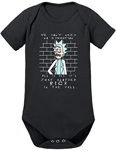 TShirt-People Rick in The Wall Baby Body 62 Schwarz von TShirt-People