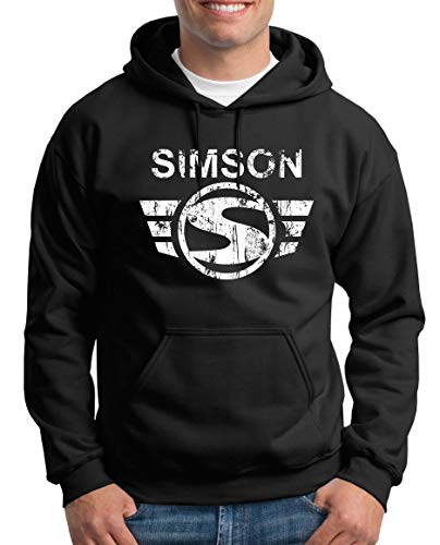 TShirt-People Simson Logo Kapuzenpullover Herren L Schwarz von TShirt-People