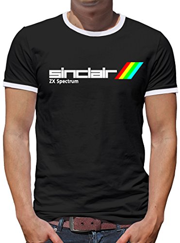 TShirt-People Sinclair ZX Spectrum Kontrast T-Shirt Herren M Schwarz von TShirt-People