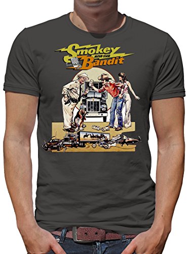 TShirt-People Smokey and The Bandit T-Shirt Herren XL Dunkelgrau von TShirt-People