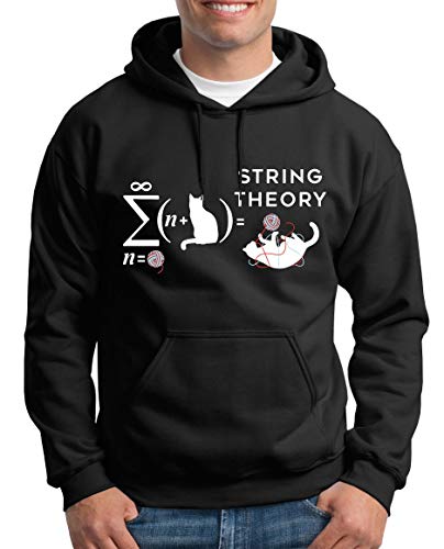 TShirt-People String Theory Kapuzenpullover Herren XL Schwarz von TShirt-People