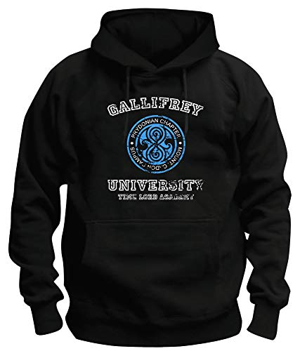 TShirt-People TSP Gallifrey University Kapuzen-Sweatshirt Herren XXXXL Schwarz von TShirt-People