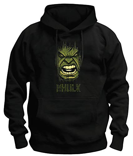 TShirt-People TSP Hulk Face Kapuzen-Sweatshirt Herren XXXL Schwarz von TShirt-People