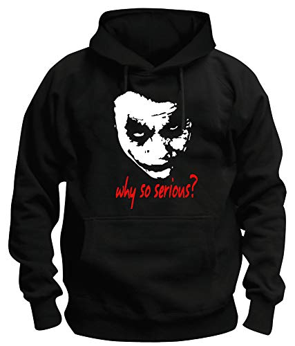 TShirt-People TSP Joker Why so Serious? Kapuzen-Sweatshirt Herren 4XL Schwarz von TShirt-People