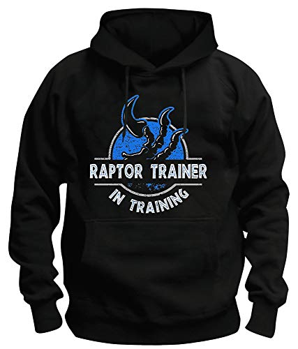 TSP Raptor Trainer Kapuzen-Sweatshirt Herren L Schwarz von TShirt-People