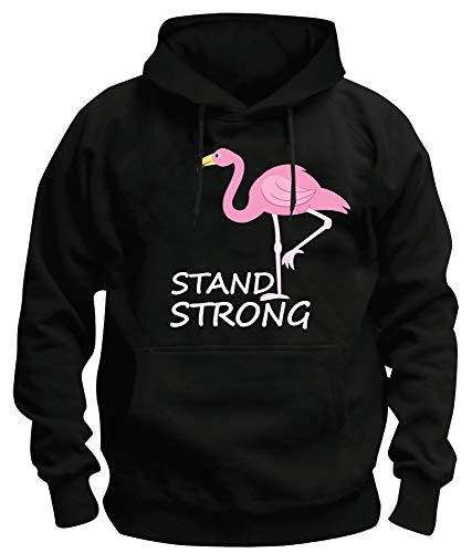 TShirt-People TSP Stand Strong Flamingo Kapuzen-Sweatshirt Herren L Schwarz von TShirt-People