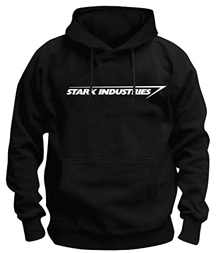 TShirt-People TSP Stark Industries Logo Kapuzen-Sweatshirt Herren 4XL Schwarz von TShirt-People