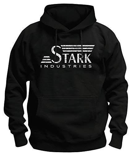 TShirt-People TSP Stark Industries Retro Kapuzen-Sweatshirt Herren XXXL Schwarz von TShirt-People