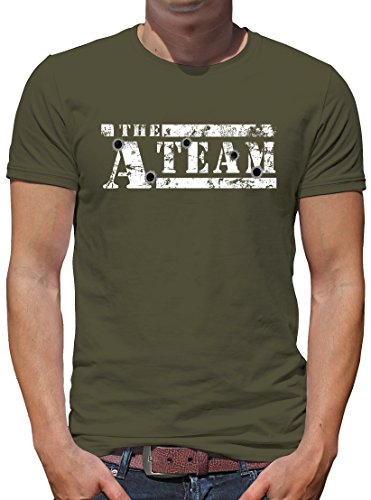 TShirt-People The A-Team Logo Bullit T-Shirt Herren XXL Khaki von TShirt-People