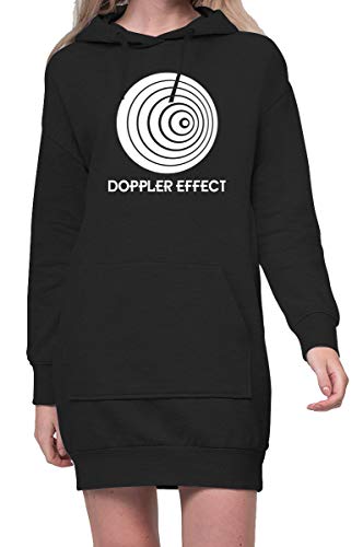 TShirt-People The Doppler Effect Hoodiekleid Damen XXL Schwarz von TShirt-People