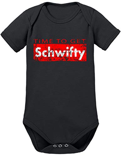 TShirt-People Time to get Schwifty Baby Body 56 Schwarz von TShirt-People
