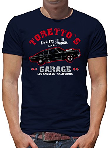 TShirt-People Toretto Garage T-Shirt Herren L Dunkelblau von TShirt-People