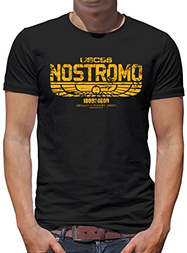 TShirt-People USCSS Nostromo T-Shirt Herren S Schwarz von TShirt-People