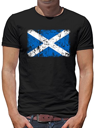 TShirt-People Ukraine Vintage Flagge T-Shirt Herren XXXL Schwarz von TShirt-People