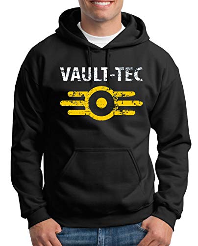 TShirt-People Vault Tec Kapuzenpullover Herren M Schwarz von TShirt-People