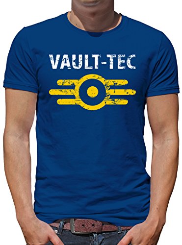 TShirt-People Vault Tec T-Shirt Herren L Königsblau von TShirt-People