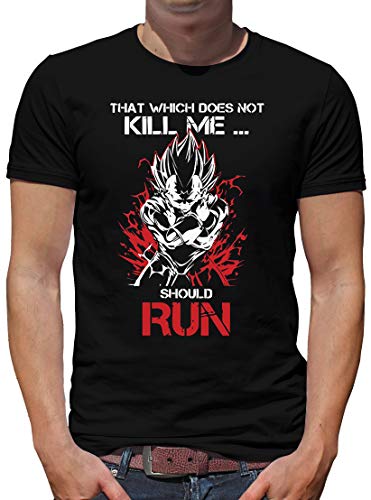 TShirt-People Vegeta Kill me T-Shirt Herren Goku Dragon Master Son Ball XL Schwarz von TShirt-People