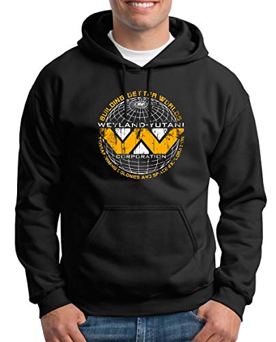 TShirt-People Weyland Yutani Colonies Kapuzenpullover Herren M Schwarz von TShirt-People