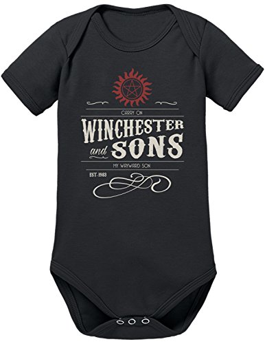 TShirt-People Winchester Bros - Carry On Baby Body 68 Schwarz von TShirt-People