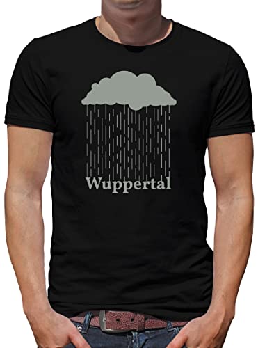 TShirt-People Wuppertaler Regen T-Shirt Herren 4XL Schwarz von TShirt-People