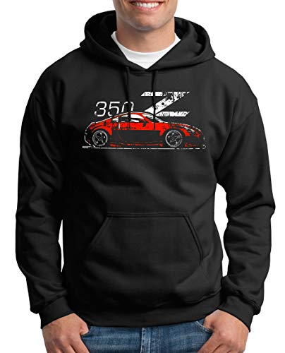 TShirt-People Zetti 350Z Fairlady Kapuzenpullover Herren S Schwarz von TShirt-People