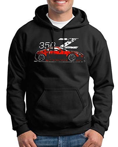 TShirt-People Zetti 350Z Fairlady Kapuzenpullover Herren XXL Schwarz von TShirt-People