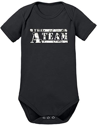 The A-Team Logo Bullit Baby Body M Schwarz von TShirt-People