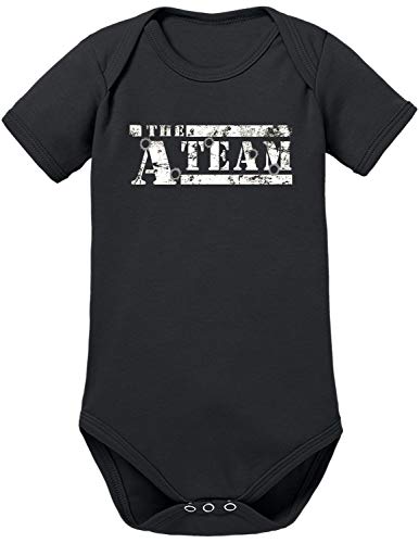 The A-Team Logo Bullit Baby Body S Schwarz von TShirt-People