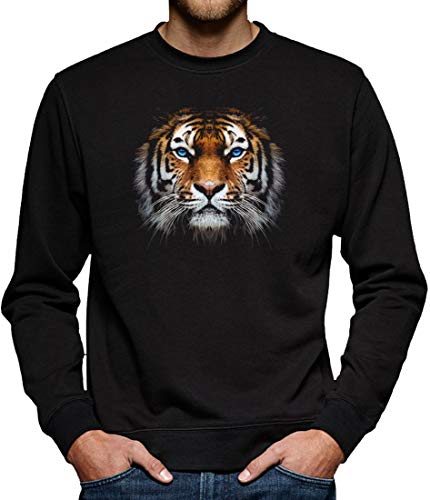 Tiger Sweatshirt Pullover Herren M Schwarz von TShirt-People