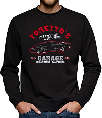 Toretto Garage Sweatshirt Pullover Herren XL Schwarz von TShirt-People