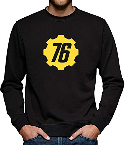 Vault 76 Tec Inc Sweatshirt Pullover Herren L Schwarz von TShirt-People