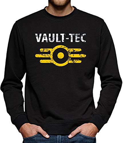 Vault Tec Sweatshirt Pullover Herren L Schwarz von TShirt-People
