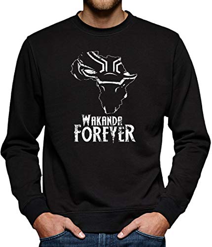 Wakanda Africa Forever Sweatshirt Pullover Herren S Schwarz von TShirt-People