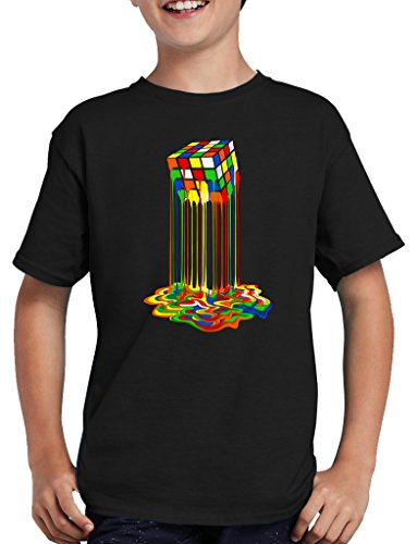 Zauberwürfel Falls T-Shirt Kinder 122/128 Schwarz von TShirt-People