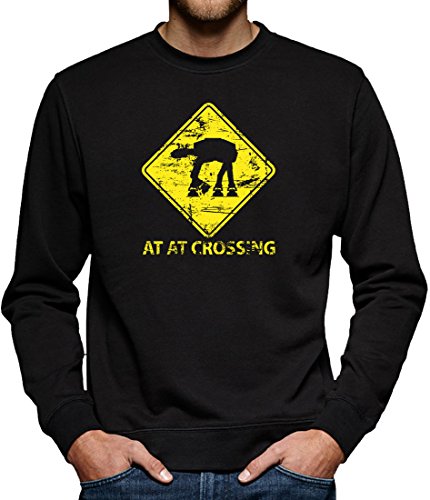 at-at Crossing Sweatshirt Pullover Herren XXXXL Schwarz von TShirt-People