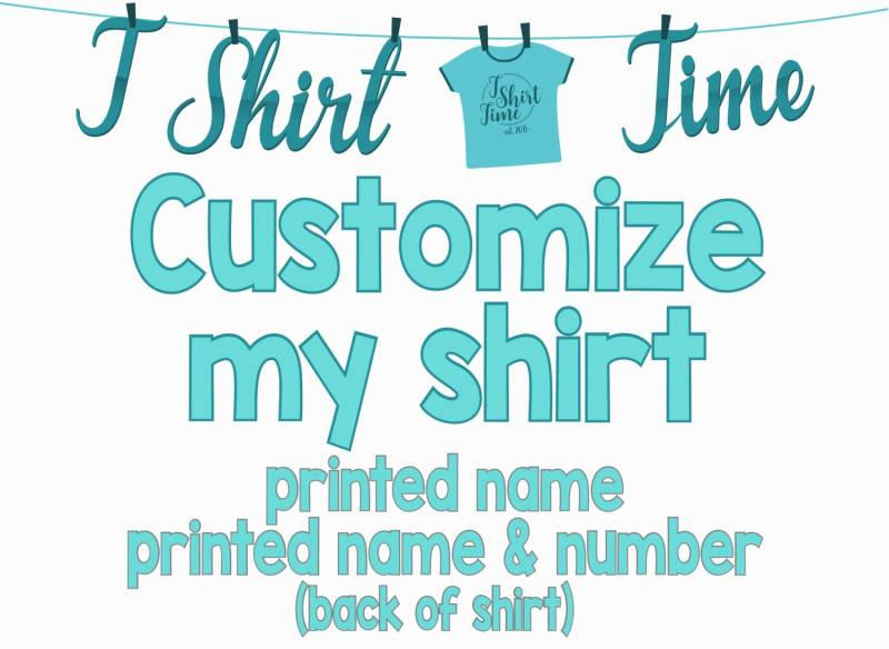 Passen Sie Mein Shirt An - Individuell Sport-Shirt Personalisieren Gedruckter Name Spielernummer Add-On Vinyl-Name Und -Nummer von TShirtTimeByBrooke