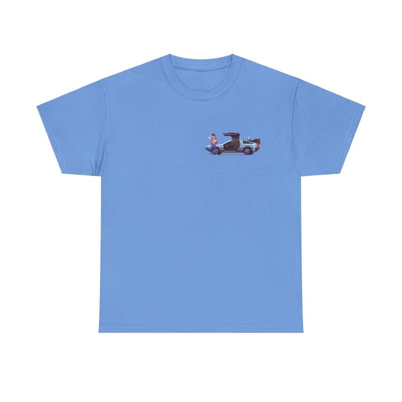 Time Machine | Unisex Heavy Cotton T-Shirt Back To The Future Style Birthday Gift 8 Bit Retro Pixelated von TShirtsAusBerlin