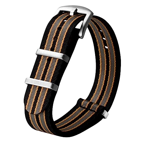 TStrap Nato Uhrenarmband 20mm Nylon - Armband Uhren für Herren Damen Ersatz - Weich Schnellwechsel Uhrband Ersatzarmband Uhr - 18mm 20mm 22mm 24mm von TStrap