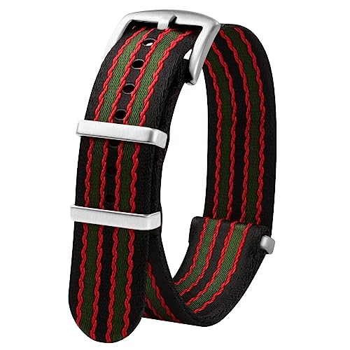 TStrap Nato Uhrenarmband 20mm Nylon - Armband Uhren für Herren Damen Ersatz - Weich Schnellwechsel Uhrband Ersatzarmband Uhr - 18mm 20mm 22mm 24mm von TStrap