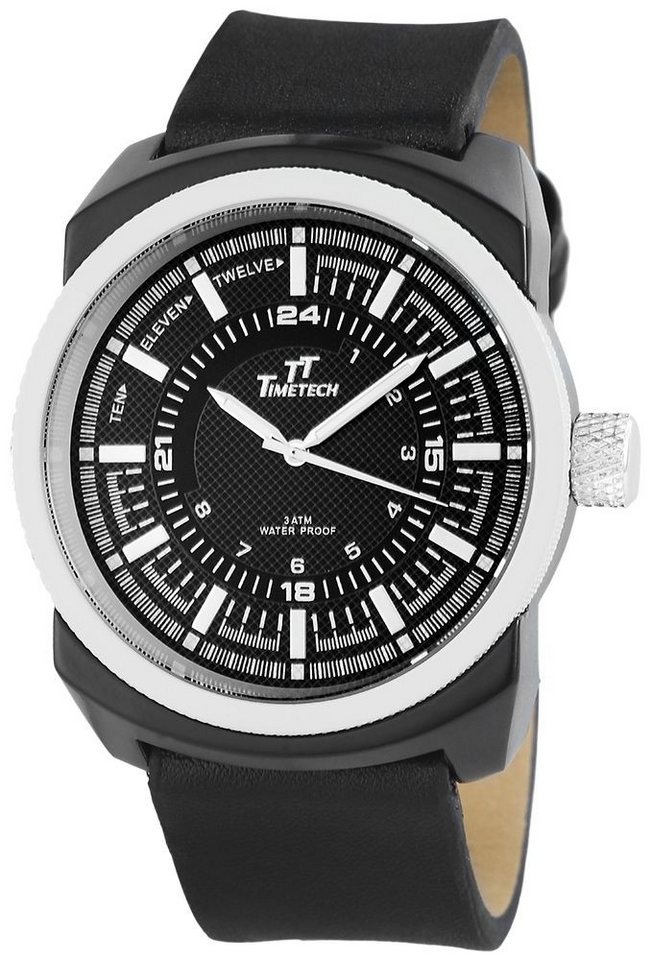TT TIMETECH Quarzuhr 227471000010 TimeTech Herrenuhr mit Lederimitationsarmband TT TIMETECH Quarzuhr 227471000010 TimeTech Herrenuhr mit Lederimitationsarmband von TT TIMETECH
