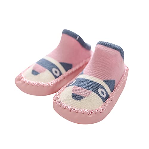 Baby Lauflernschuhe Krabbelschuhe Hausschuhe Socken Kleinkind Mädchen Hausschuhe Baumwolle Neugeborene Jungen Warme Lauflernschuhe Weiche Sohle rutschfest Krabbelschuhe (A, 0-6 M) von TT-